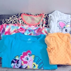 Girls Circo, Cherokee, My little pony, Faded Glory lot of 5 pieces size 6x-7